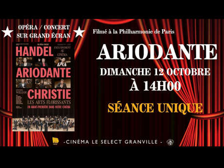 Cinéma : Opéra sur grand écran "Ariodante"