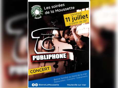 Concert à la Moussette : Publiphone