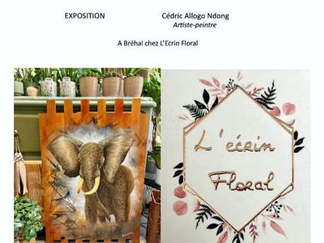 Exposition Cédric Allogo Ndong (peintures sur bois et sur toiles)