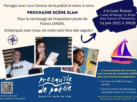 Soirée slam : Poésie de la presqu'Île au Théâtre Marin