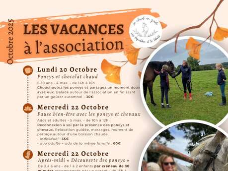 Le Cheval, Un Guide : Vacances à l'association - Octobre 2025
