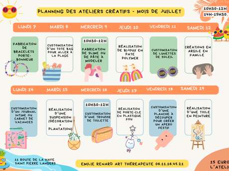 Ateliers créatifs