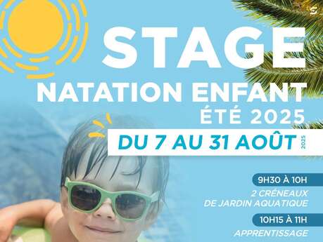 Stage natation enfants été 2025