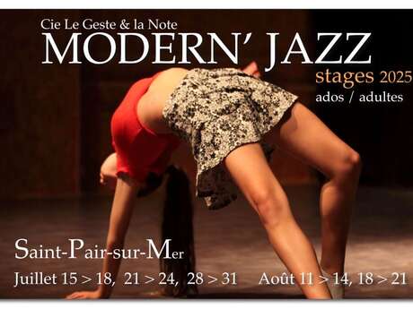 Stage Ados-Adultes Danse Modern'Jazz