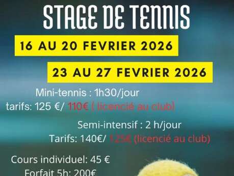 Stages de tennis pour enfants