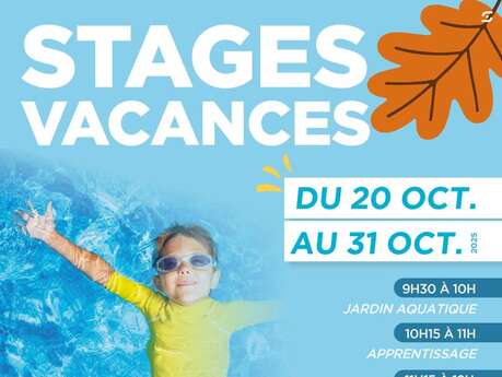 Stage natation vacances de la Toussaint