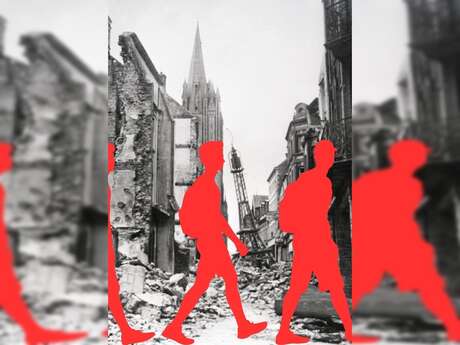 Reconstruire après la guerre, Coutances après en 1945
