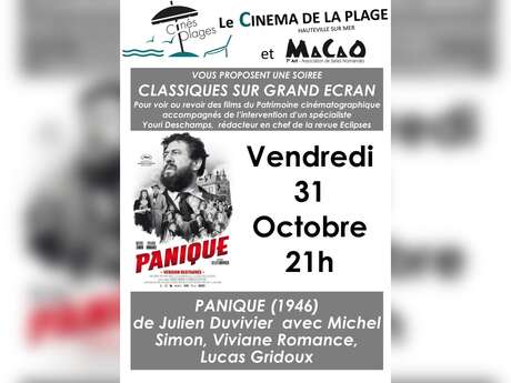 Classique sur grand écran "Panique"