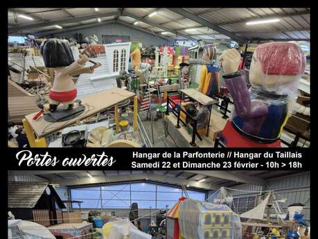 Portes ouvertes du hangar de la Parfonterie et dans la nouvelle maison du Carnaval