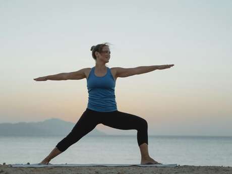Stretching face à la mer