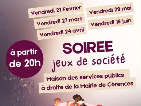 Soirée jeux de société