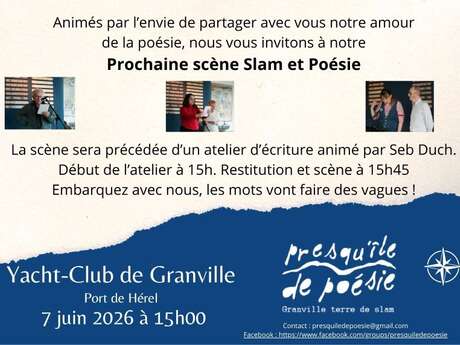 Scène ouverte de slam et atelier d'écriture