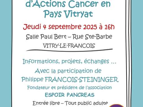 La rentrée d'Actions Cancer en Pays Vitryat