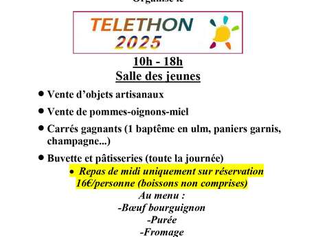 Téléthon du Club des Loisirs d'Ecriennes