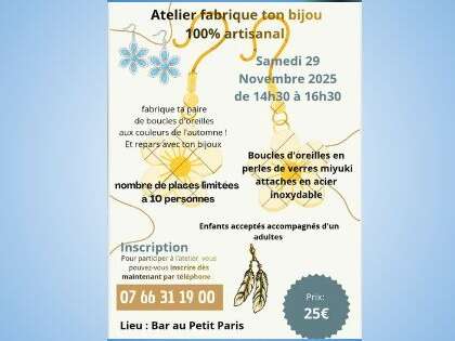 Atelier "Fabrique ton bijou"