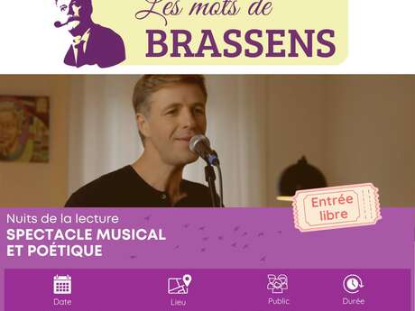 La nuit de la lecture : les mots de Brassens