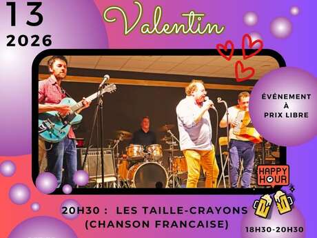 Soirée "sans Valentin" avec les Taille-Crayons en concert