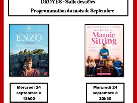 Cinéma itinérant : à l'affiche "Enzo" & "Mamie-sitting"