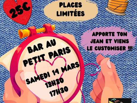 Atelier Broderies sur jean