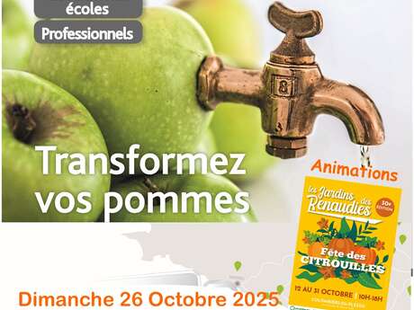 Journée Pressage de Jus de Pomme et Animations Citrouilles Journée Pressage de Jus de Pomme et Animations Citrouilles