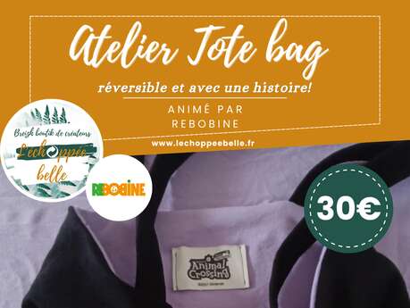 Atelier tote bag réversible