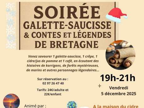 Soirée galette-saucisse & contes et légendes de Bretagne