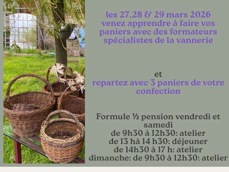 Stage de vannerie au Clos Luly