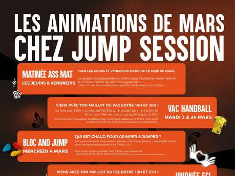 Les animations de mars chez Jump Session