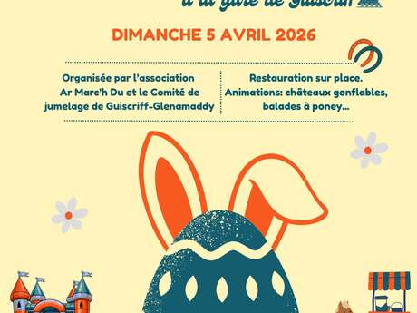 Chasse aux oeufs à la gare de Guiscriff