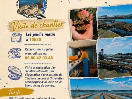 Visite de chantier ostréicole
