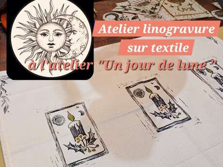 Atelier créatif - linogravure sur textile