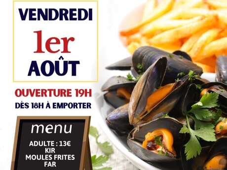 Repas Moules Frites - aout (Etel Erdeven Foot)