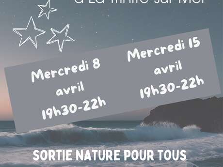 Soirée astronomie et observation de la nature au coucher du soleil