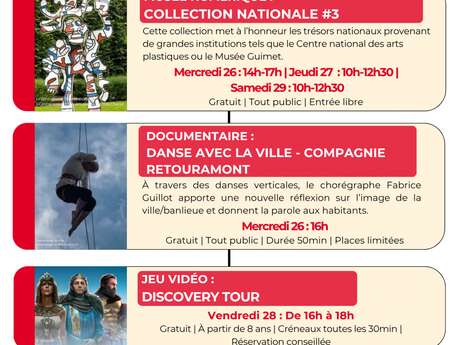 Micro-Folie : agenda de Novembre