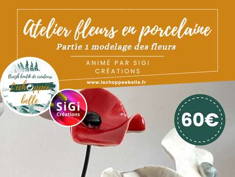 Atelier : Bouquet de fleurs en porcelaine (partie 1/2)