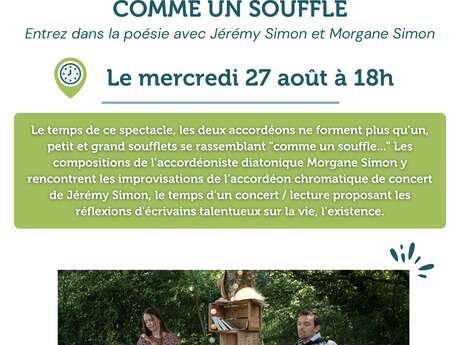Comme un souffle - Concert à La Balade du Père Nicolas