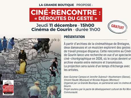 Ciné rencontre - Déroutes du geste