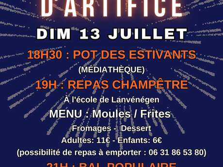 Soirée festive et feu d'artifice