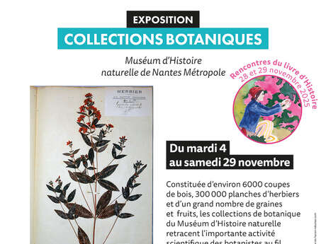 Exposition Collections botaniques du Muséum d'Histoire naturelle de Nantes Métropole