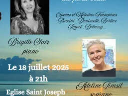Concert de La Voce de l'Alma: Duo piano-voix de Brigitte Clair et Adeline Timsit