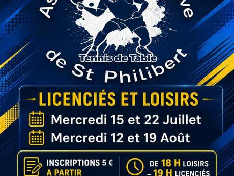 Les tournois de tennis de table de l'été