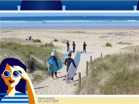 Initiation surf avec À La Dérive