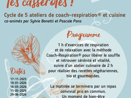 Ateliers du souffle dans les casserolles