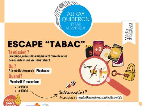Escape game autour de l'arrêt du tabac