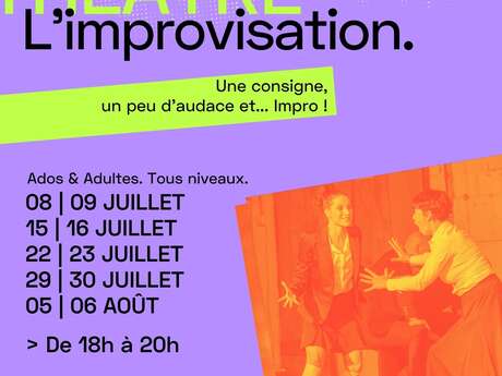 Stages d'improvisation été 2025 - Théatre