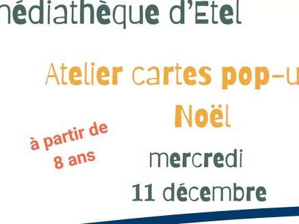 Atelier Noël: Création de cartes Pop-up