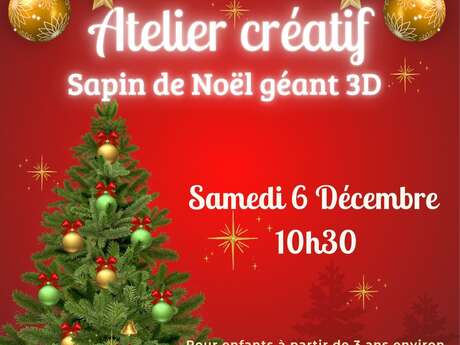 Sapin de noël géant en 3D
