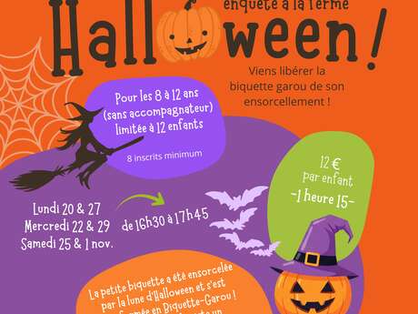La Biquette-Garou enquête à la ferme Halloween !