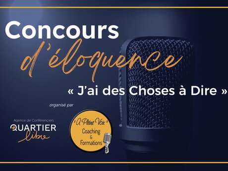 Concours d'éloquence : "J'ai des choses à dire" (Lorient)