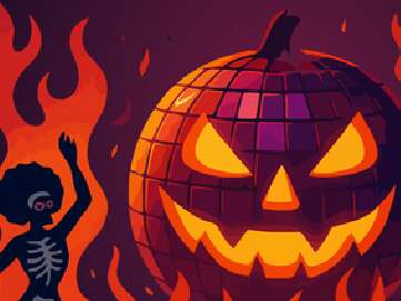 Roller party Halloween